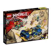 Lego ninjago 71776 la voiture de course de jay et nya - evolution