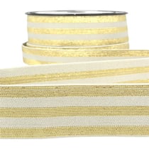 Film 20m Elastique bandes métallisé Gris/or 40mm