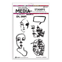 Tampons en caoutchouc - WowWowWow - 8 cling stamps - Ranger