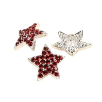 Bouton étoile strass beaujolais 19mm