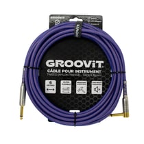 CABLE JACK 6.35 D/C - 6M - NYLON TRESSÉ VIOLET - GROOVIT®