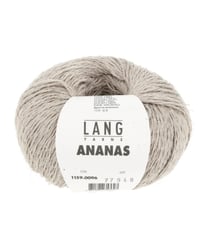 Pelote à tricoter ANANAS – Lang Yarns - Fil durable en lyocell et fibres d’ananas 96 Gris