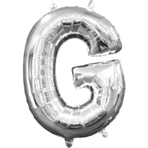 Ballon Lettre G Argent (33 cm)