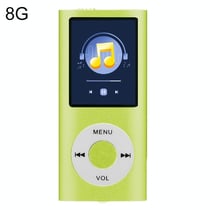 Lecteur MP4 Écran TFT 1.8 Pouces 8G TF Carte Écouteurs Câble Bleu Vert YONIS