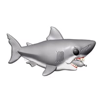 Les Dents de la mer - Figurine POP! Oversized Bruce avec bouteille de plongée 15 cm