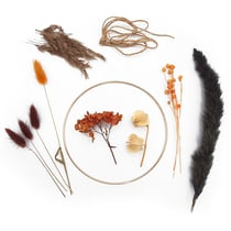 Kit décoration fleurs séchées Diamètre 18 cm