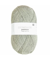 Fil à chaussette SOCKENWOLL PREMIUM 4 brins - 100gr - Rico Design 19 Gris Clair