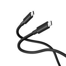 Câble d'alimentation Xiaomi USB4 tressé USB-C vers USB-C 6A 1 m - Noir