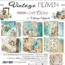 24 papiers scrapbooking 20 x 20 cm Craft O' Clock VINTAGE HEAVEN