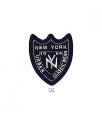 Ecussons Thermocollant New York Urban 6 X 7 cm - Mediac Bleu