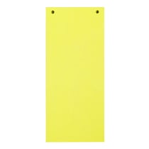 Paquet 100 fiches intercalaires horizontales unies perforées Forever - 105x240mm - Jaune - x 12 - Exacompta