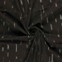 Tissu Jean Denim déchirures fils multicolore sur fond Noir