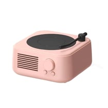 Enceinte Bluetooth Vintage Son Surround 360° Connexion Stable Haut Fidélité Rose YONIS