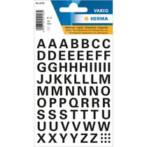 Lettres - Stickers - Autocollant - 10mm diamètre - A à Z - Majuscules
