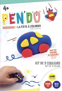 Pen'do Pâte à modeler crayon de couleur Vehicules