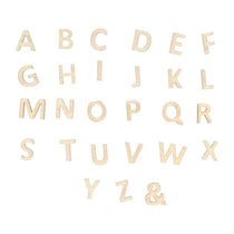 Alphabet bois - 162 pièces - Artemio