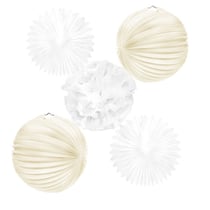 Lanternes blanches à monter soi-même (5 pièces)