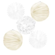 Lanternes blanches à monter soi-même (5 pièces)