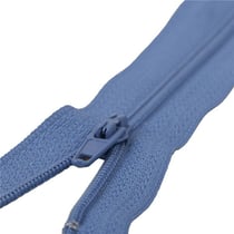 Fermeture fine à glissière non séparable polyester Bleu roi spirale 4mm