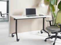 Bureau pliable Panneau de particules mélaminé (MFC) Blanc CAVI - Beliani