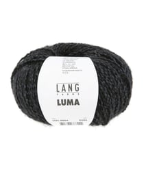 Pelote Luma — Soie, Alpaga & Laine Vierge — Lang Yarns 0004 Noir
