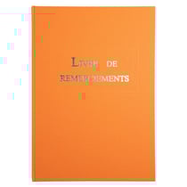 Livre de remerciement 96 pages 297x210 - Orange - Le Dauphin