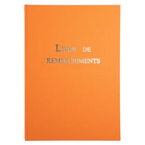 Livre de remerciement 96 pages 297x210 - Orange - Le Dauphin