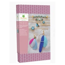 Atelier de bijoux – Perles Japonaises et plumes - Au Sycomore - Violet