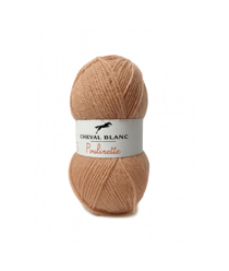 Pelote de laine à tricoter POULINETTE - Cheval Blanc 26 Marron
