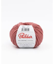 Pelote Phil Cabotine - Fil à tricoter d'été doux et légèrement blanchi - Phildar Vieux Rose