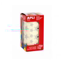 Gommettes rouleau Étoile Argent métallisé x 2 360