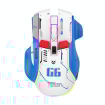 Souris Gaming Sans Fil RGB 12800DPI 10 Boutons Haute Précision Silencieuse Blanc YONIS
