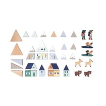 Cubes à Empiler Vallée Blanche - Jeu Éducatif pour Enfants