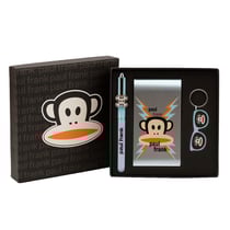 Parure crayon cahier et porte clefs Paul Frank