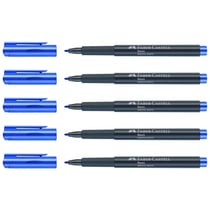 Lot de 5 marqueurs néon pointe fibre 1,5 mm - FABER-CASTELL - Electric Storm - Goldfaber