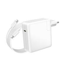 Avizar Chargeur pour MacBook Pro 15'' 2016-2019 USB-C 96W + Câble 1,8m Blanc