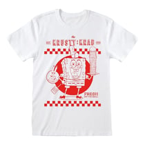 Bob l' éponge - T-Shirt Krusty Krab White - Taille S - Heroes Inc