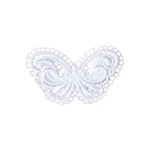 Ecusson thermocollant en dentelle papillon 3,6cm x 3,4cm