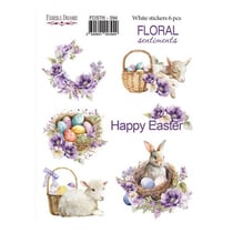 Planche de stickers couleur embelissement Fabrika Decoru FLORAL SENTIMENTS 394