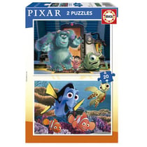 Puzzle Disney Pixar 2 x 20 pcs - EDUCA BORRAS - Orange - Dès 3 ans