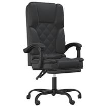 Fauteuil de massage inclinable de bureau informatique étude similicuir noir 02_0025415