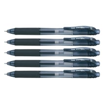 Lot de 5 stylos roller à encre gel Pentel EnerGel-X BLN105, 0,25 mm, noir