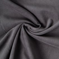 Tissu Velours milleraies Lilou uni  Gris anthracite