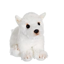 Peluche - Peluche Chien Floppipup westie - 22 cm