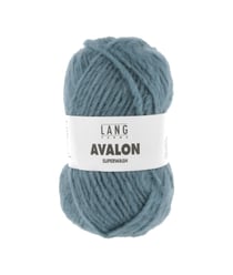 Pelote de laine AVALON – Lang Yarns - Laine mérinos extrafine Superwash - Douceur mystique & tenue structurée 0074 bleu