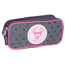 Trousse rectangulaire Chacha 22 CM - 2 Compartiments Retro