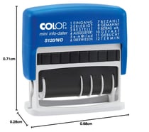 COLOP Tampon dateur Mini Dater S120, mois en lettres, FR