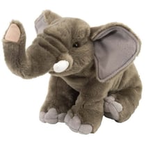 Peluche elephant gris 33 cm - animaux de la savane - wild republic - 11498