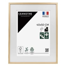 Cadre photo 40x50 cm chêne Alba avec passe-partout 30x40 cm
