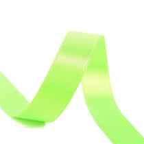 Bobine 25m ruban satin double face Vert  fluo fabriqué en France